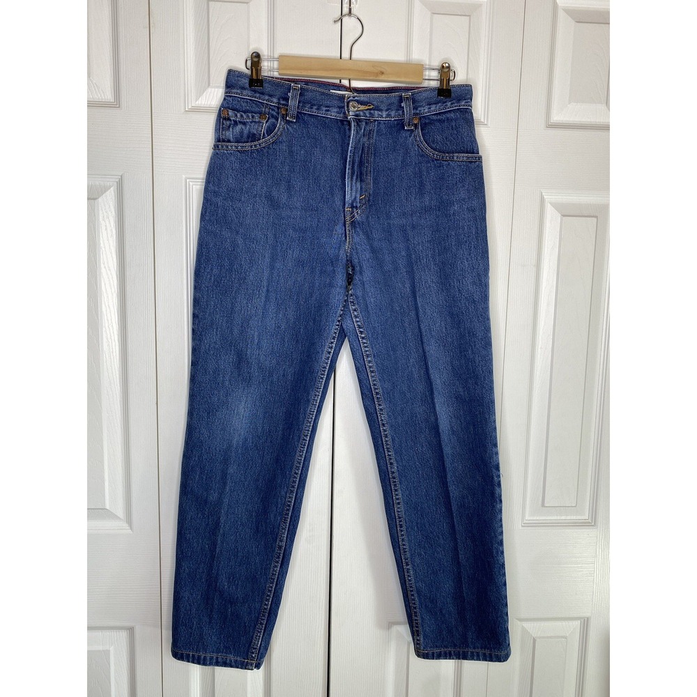 Vintage Levi's 550 Jeans Relaxed Taper Blue Denim Classic Mom Jeans Retro Sz 10M